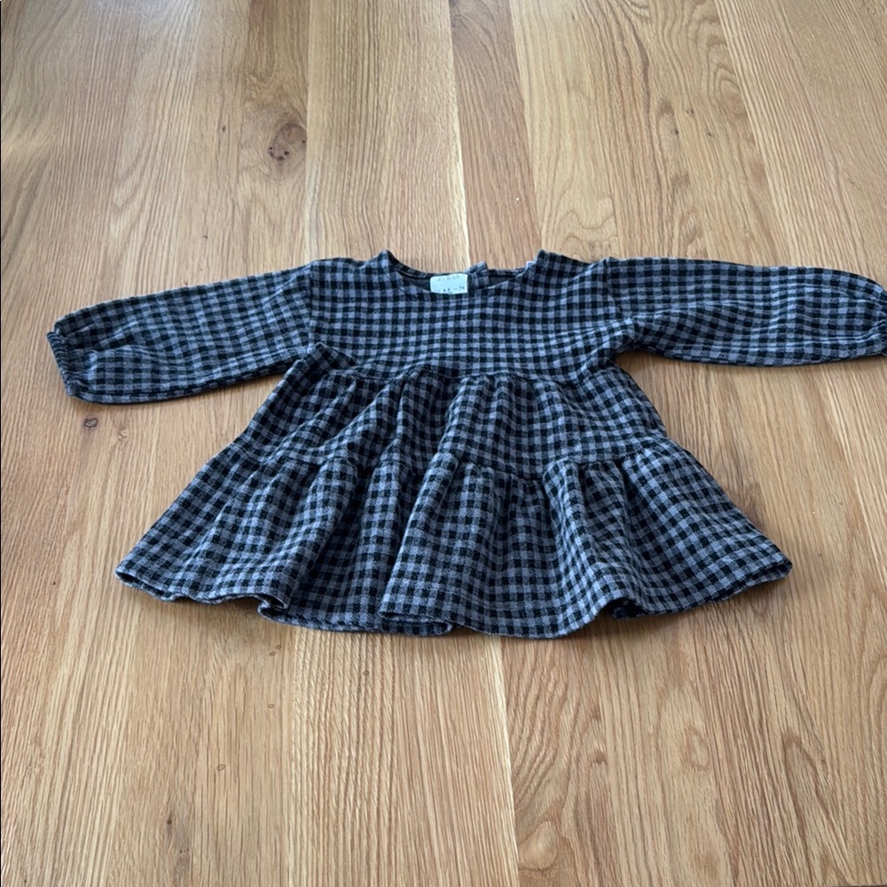 Zara Black and Gray Dress
